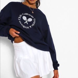 Boohoo California Tennis & Wellness Club Crewneck